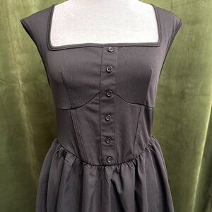 Women's Dresses Button-up Dress With Solid Trim